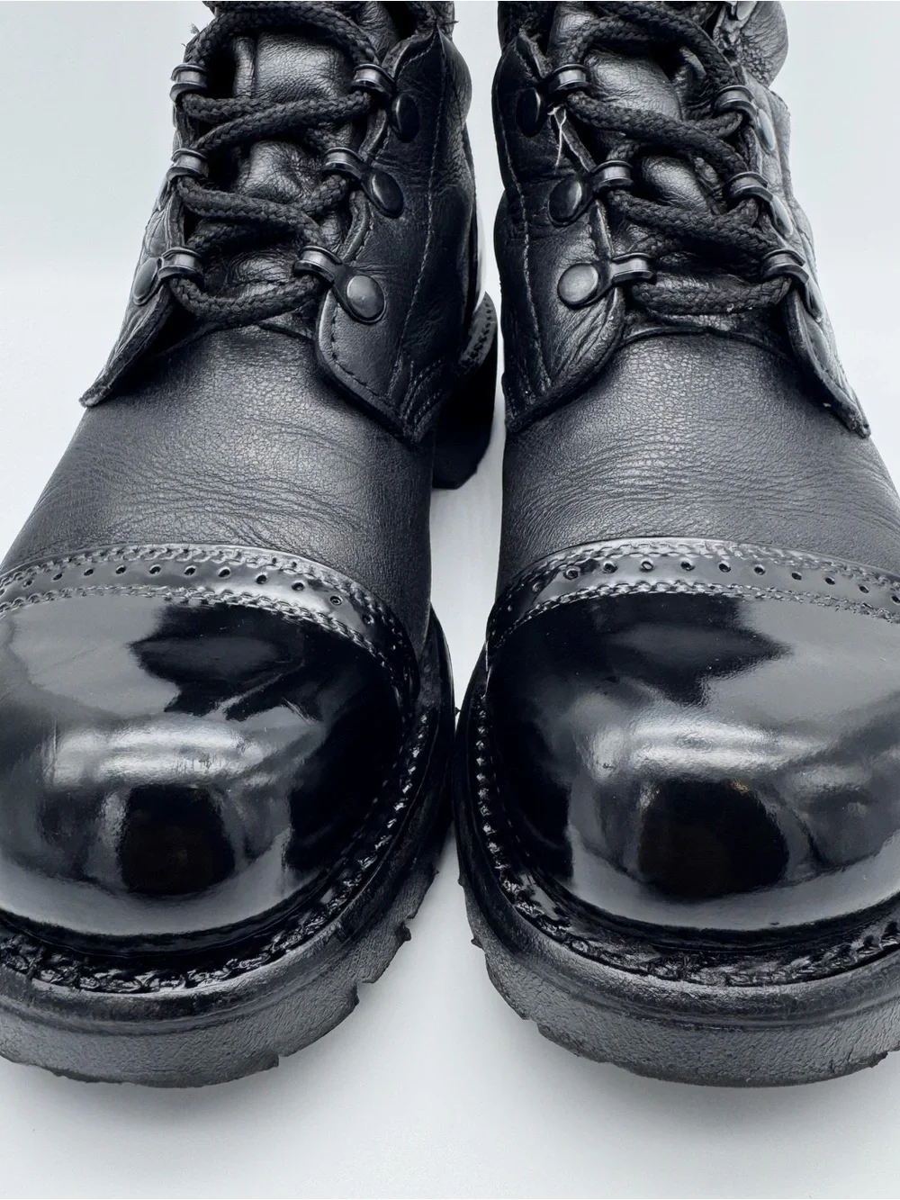 Corcoran 1520 Jump Boots Black Leather Military Combat Men 9.5 M Made In USA